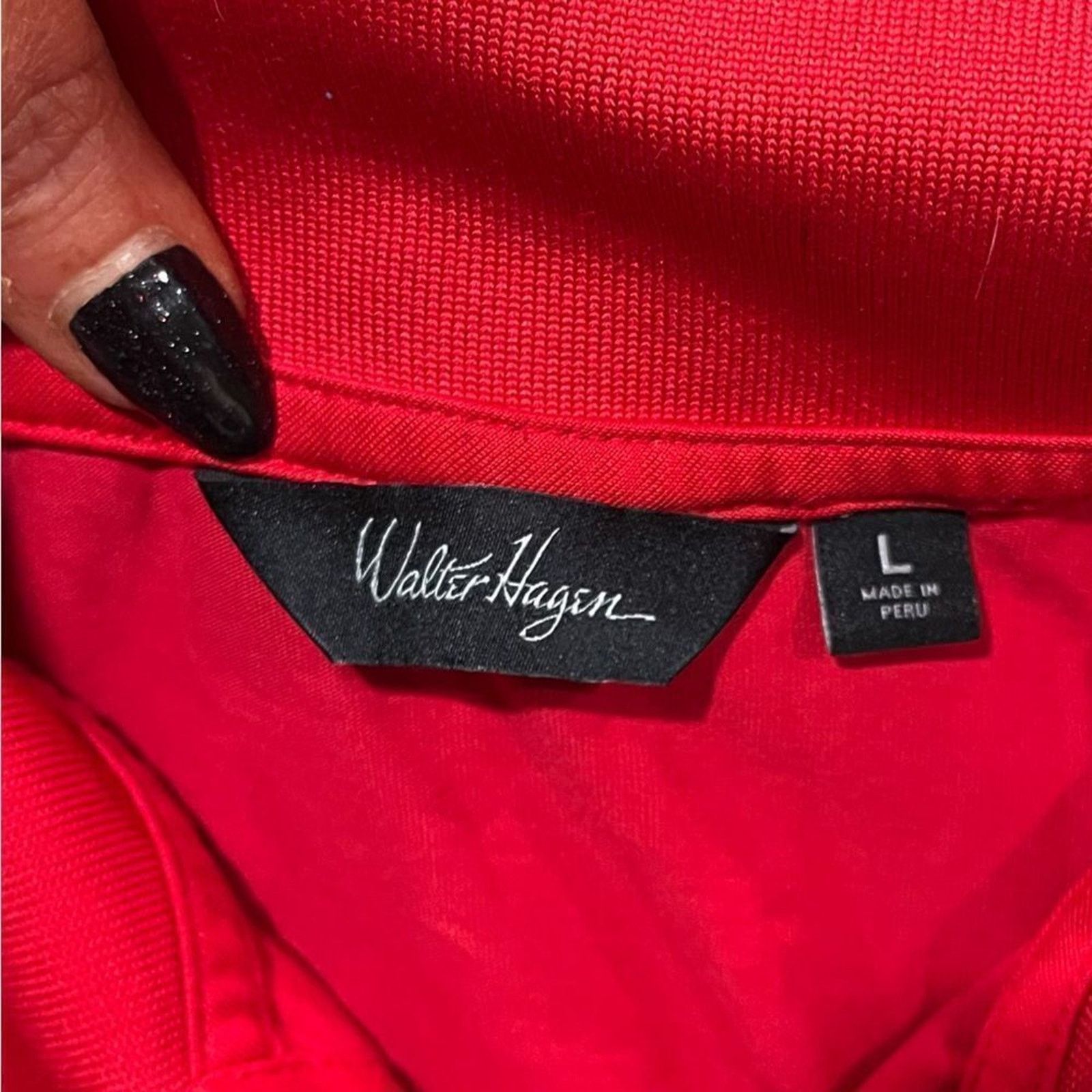 Vintage Walter Hagen Polo Shirt Short Sleeve Button Front Size Large Size US L / EU 52-54 / 3 - 3 Thumbnail