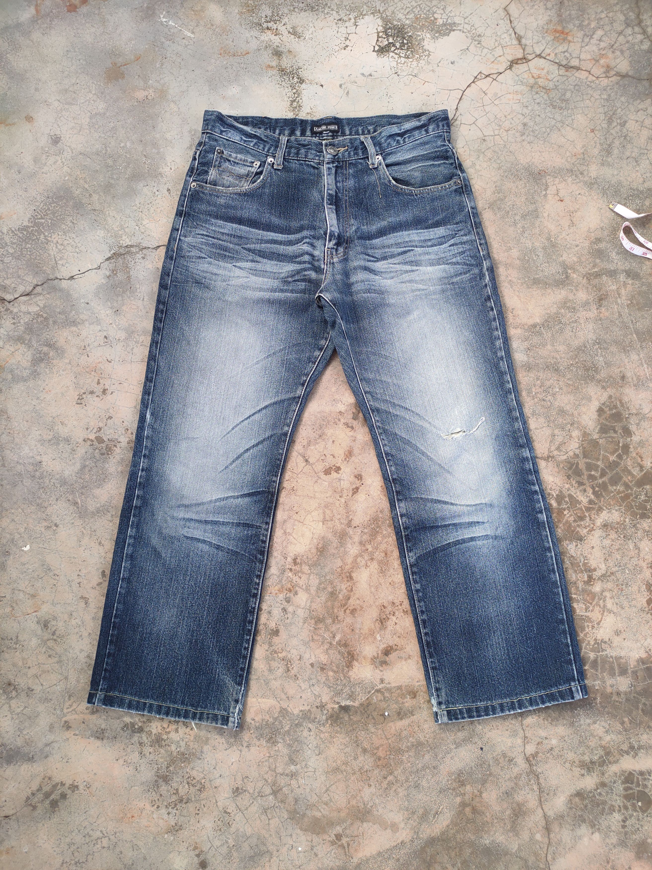 Japanese Brand VINTAGE JAPANESE FADED DISTRESSED JEANS PANTS Size US 34 / EU 50 - 2 Thumbnail