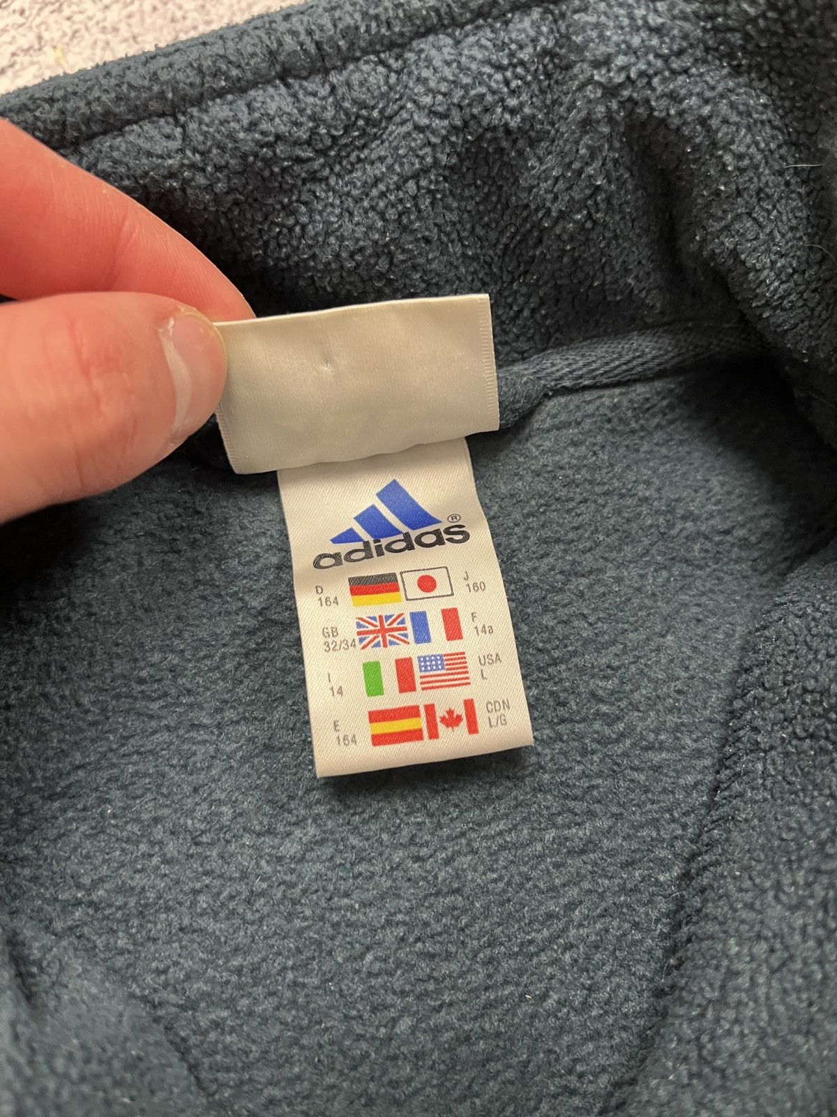 Adidas Vintage 00’s Adidas Fleece Jacket 1/4 Zip Sweatshirt Y2k Size US S / EU 44-46 / 1 - 6 Thumbnail