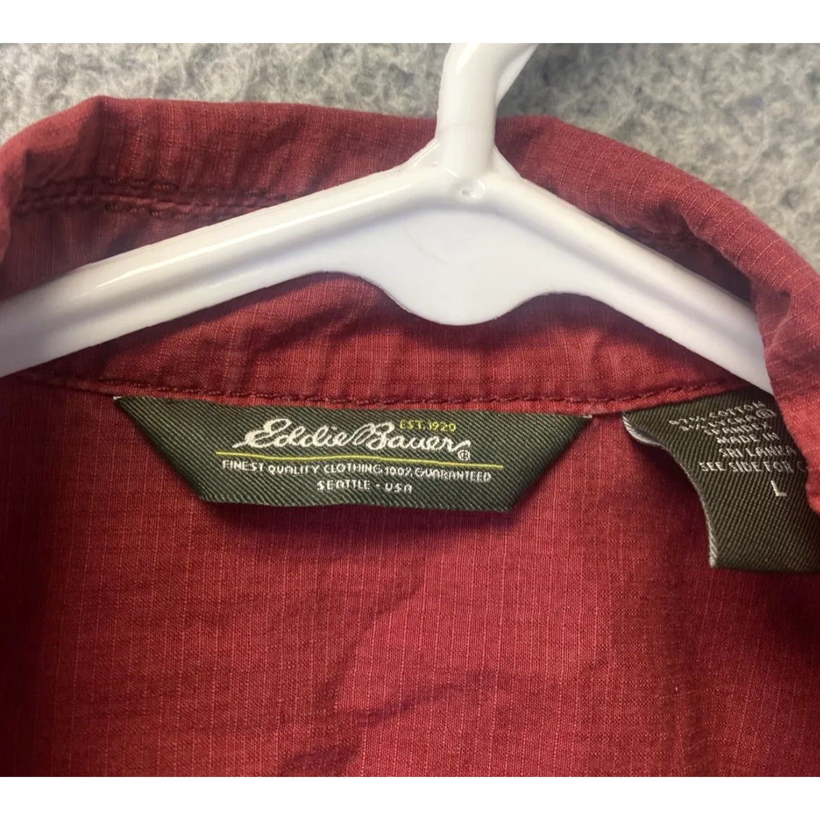 Eddie Bauer Eddie Bauer Jacket Womens Large Red Outdoors Cabincore / 105-22 Size L / US 10 / IT 46 - 4 Thumbnail
