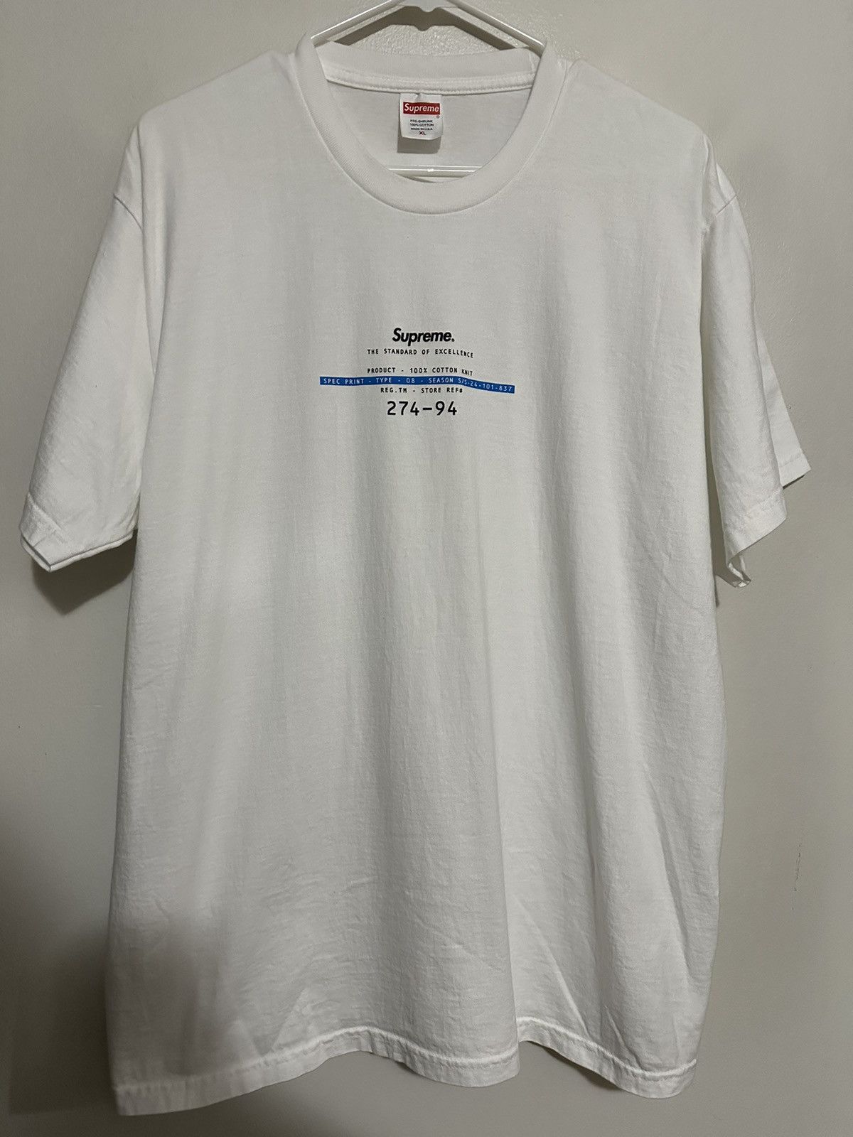 Supreme Supreme Standard Tee Size US XL / EU 56 / 4 - 1 Thumbnail