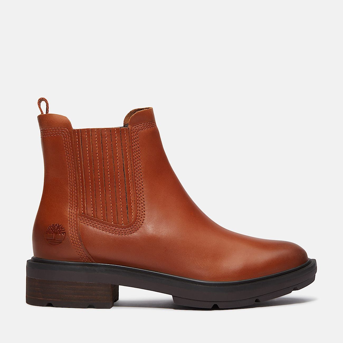 Timberland TIMBERLAND WOMEN'S 5.5 BRIMFIELD MID CHELSEA BOOT BROWN LTR Size US 5.5 / IT 35.5 - 1 Thumbnail