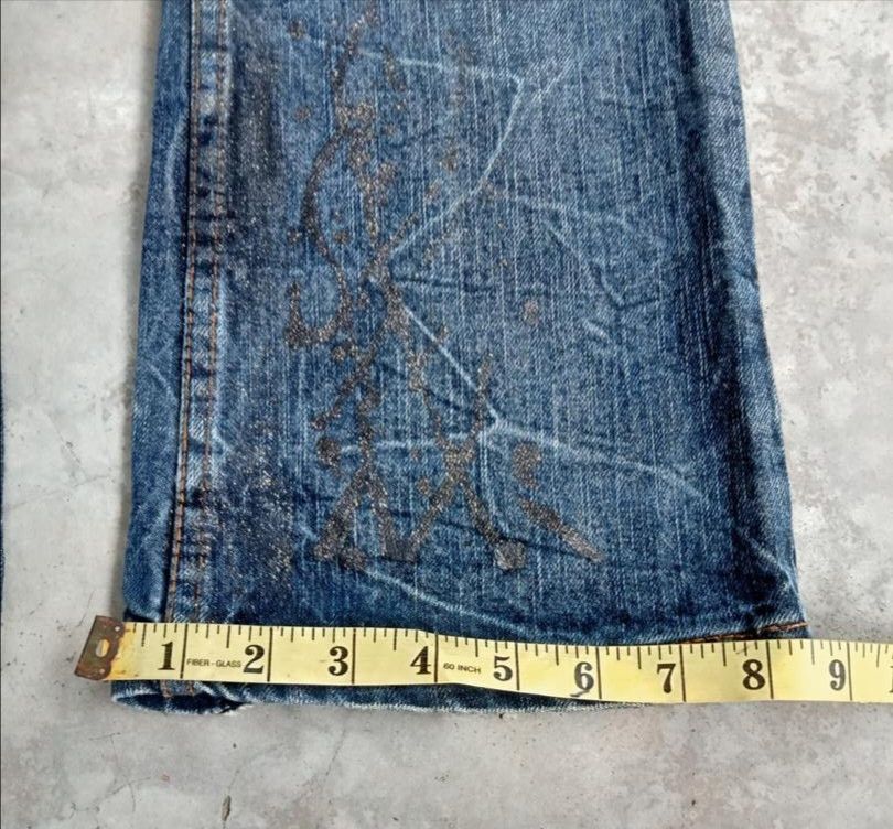 If Six Was Nine 💥FLARE💥K. U. I DISTRESSED DENIM Size US 32 / EU 48 - 6 Thumbnail
