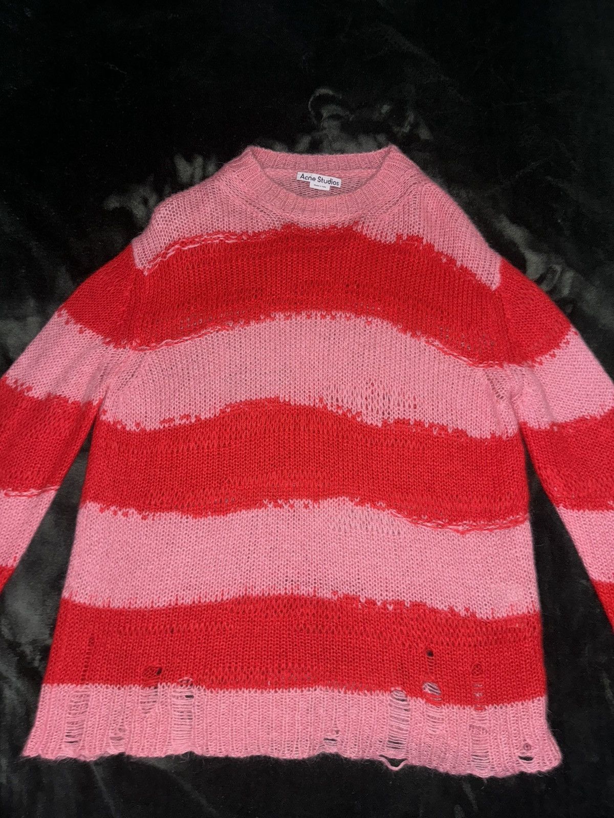 Entire Studios Acne Studios Kaila Distressed Striped Knitted Size US M / EU 48-50 / 2 - 5 Thumbnail