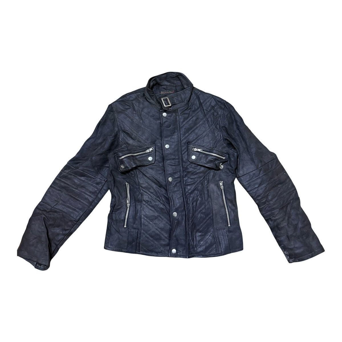 Morgan Homme Vintage Morgan Biker Leather Jacket Size US S / EU 44-46 / 1 - 1 Thumbnail
