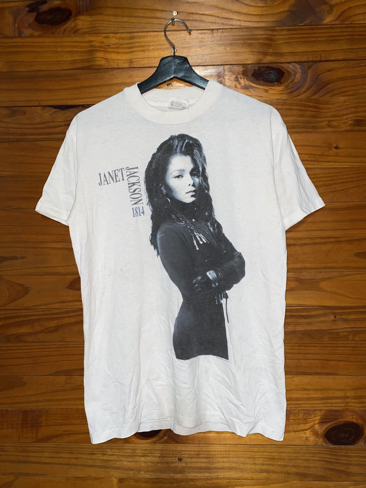 Rap Tees Vintage 1990 Janet Jackson Rhythm Nation World Tour T-Shirt Size US M / EU 48-50 / 2 - 3 Thumbnail
