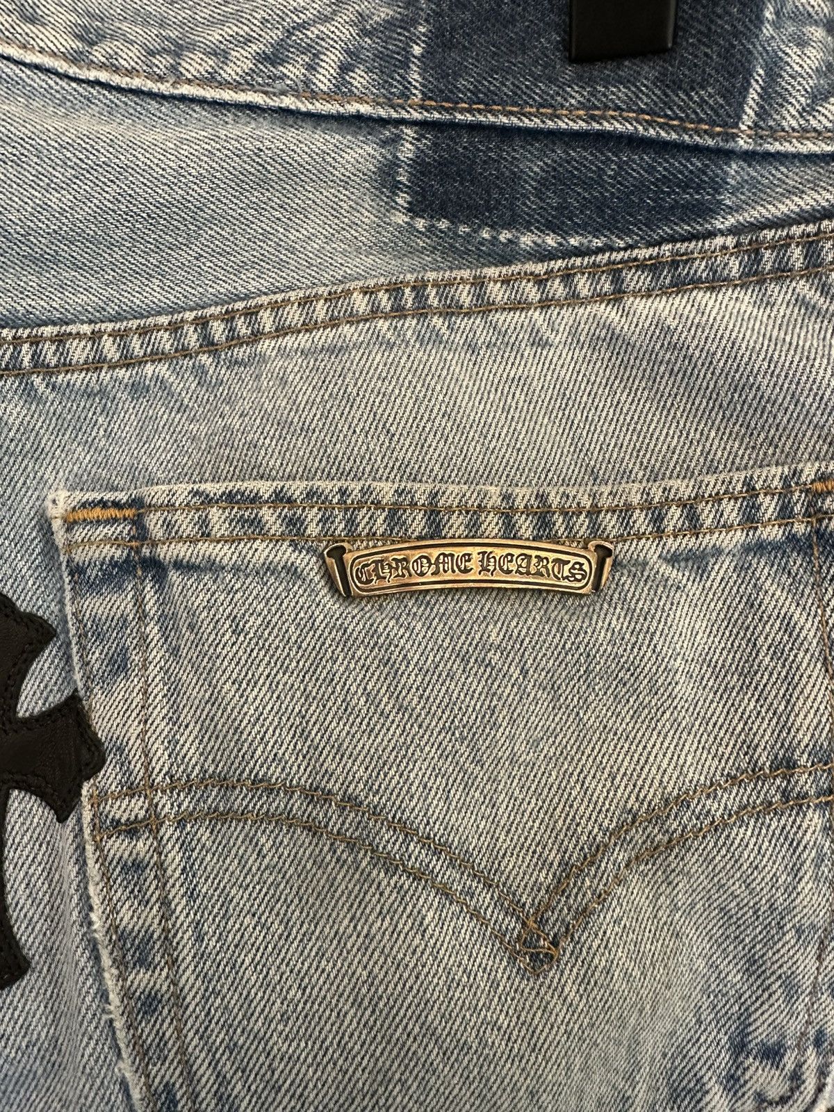 Chrome Hearts CHROME HEARTS LEVIS CROSS PATCH DENIM SZ33 Size US 33 - 9 Thumbnail
