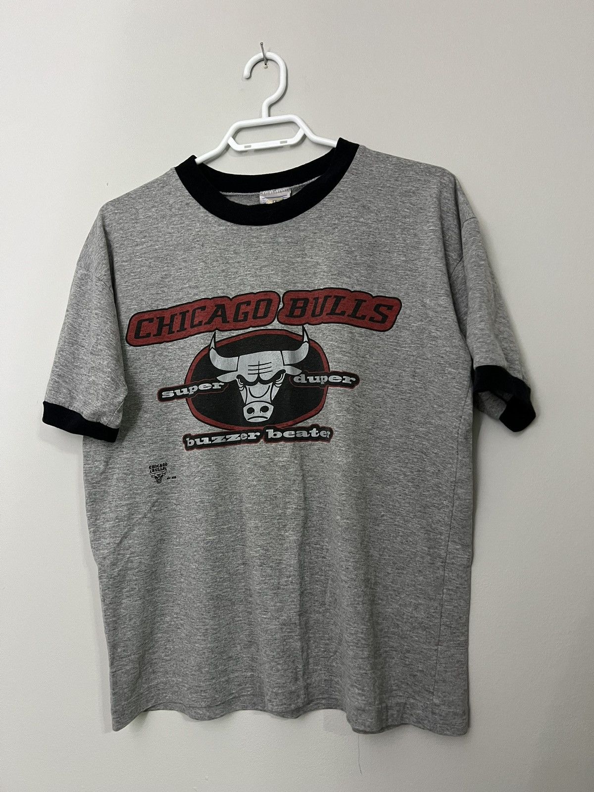 Vintage Vintage 90s Chicago Bulls Buzzer Beat NBA T-Shirt Size US M / EU 48-50 / 2 - 1 Thumbnail