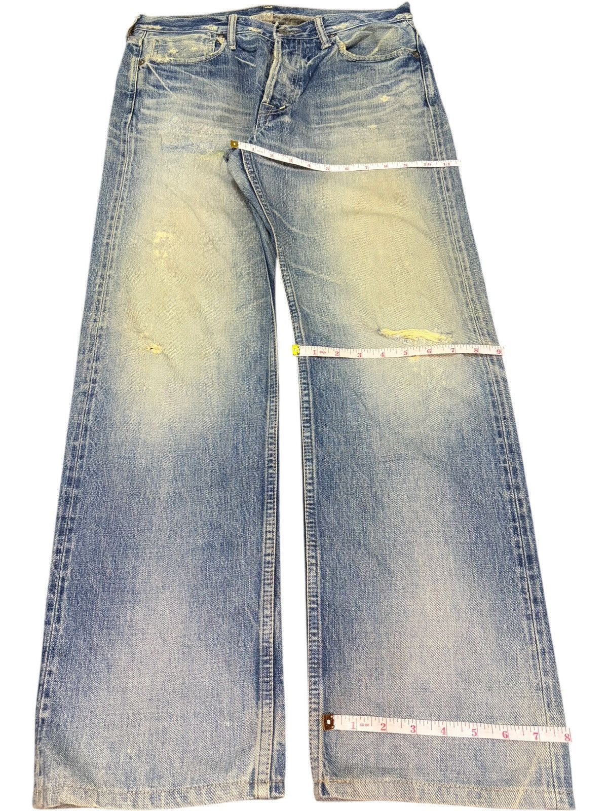 OMNIGOD Vintage Omnigod Selvedge Rusty Wash Distress Loose Jeans Size US 32 / EU 48 - 8 Thumbnail