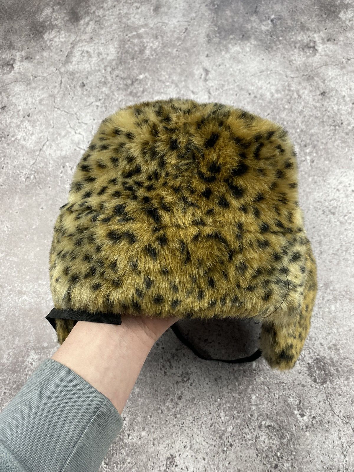 Hysteric Glamour × Japanese Brand Y2K Fur Fuzzy Leopard Mohair Cute Vintage Hat Ushanka Size ONE SIZE - 5 Thumbnail