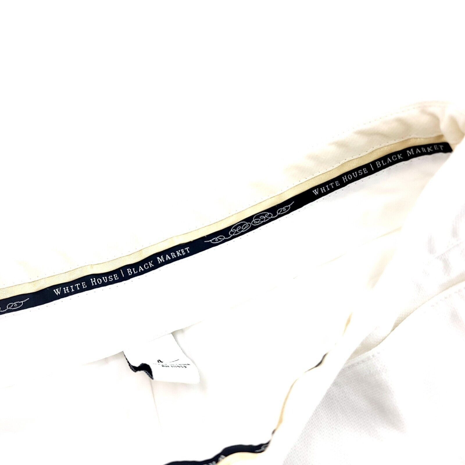 White House Black Market White House Black Market White Denim Mid Rise Size 4 Jean Sh Size 27" / US 4 / IT 40 - 6 Thumbnail