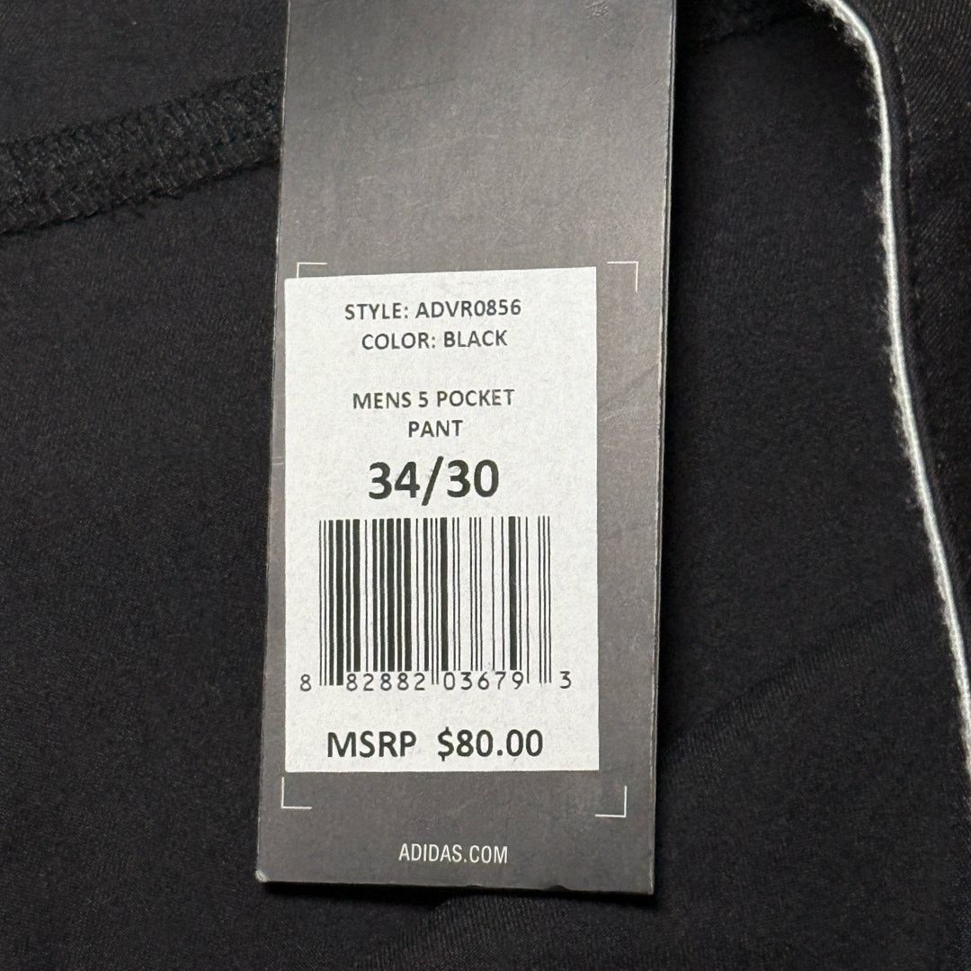 Adidas Adidas Ultimate 365 5-Pocket Golf Pant Black 34x30 NWT Size US 34 / EU 50 - 4 Thumbnail