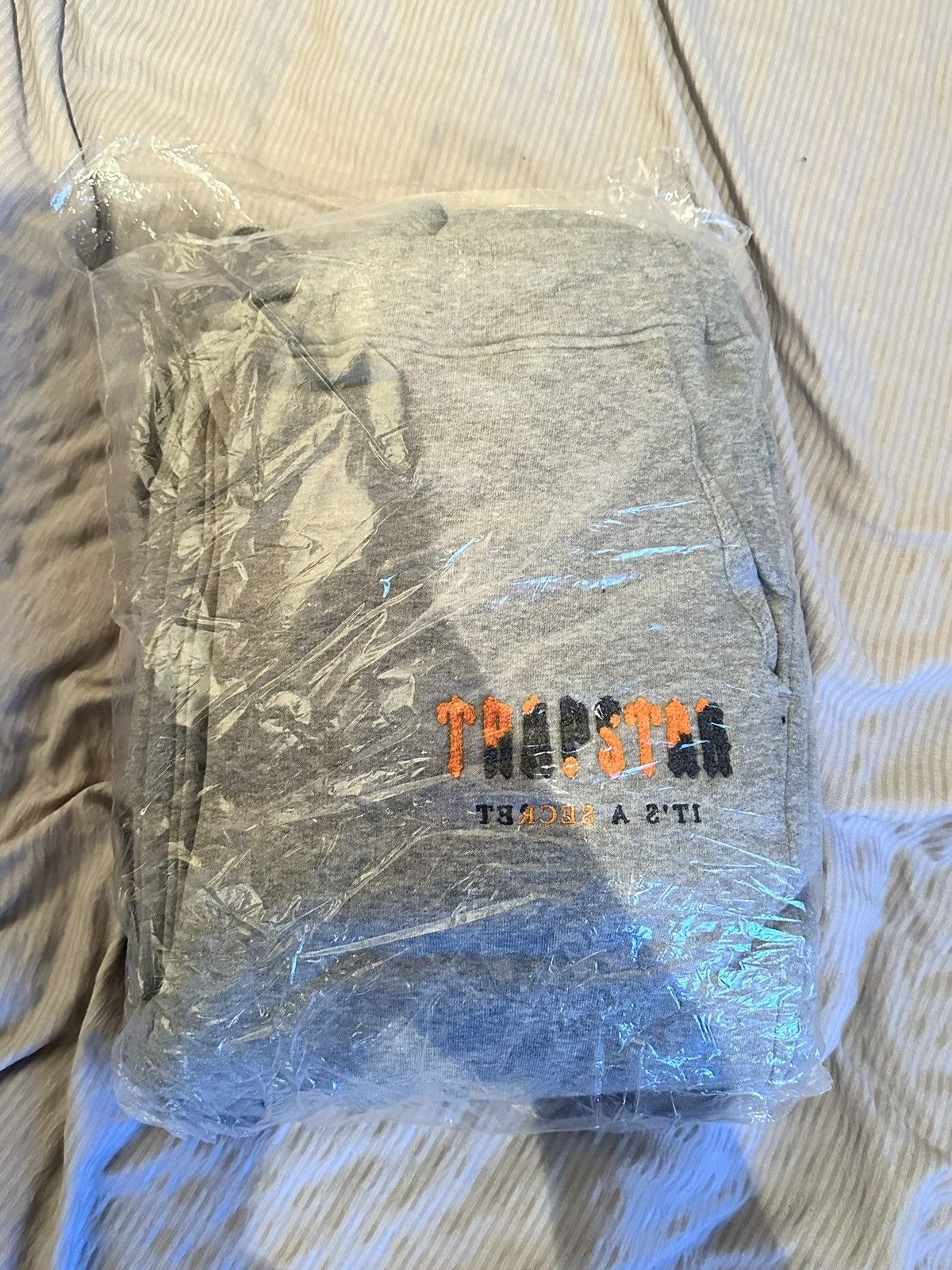 Trapstar London Trapstar Chenille Decoded Hoodie Tracksuit - Grey/ Orange Size US L / EU 52-54 / 3 - 3 Thumbnail
