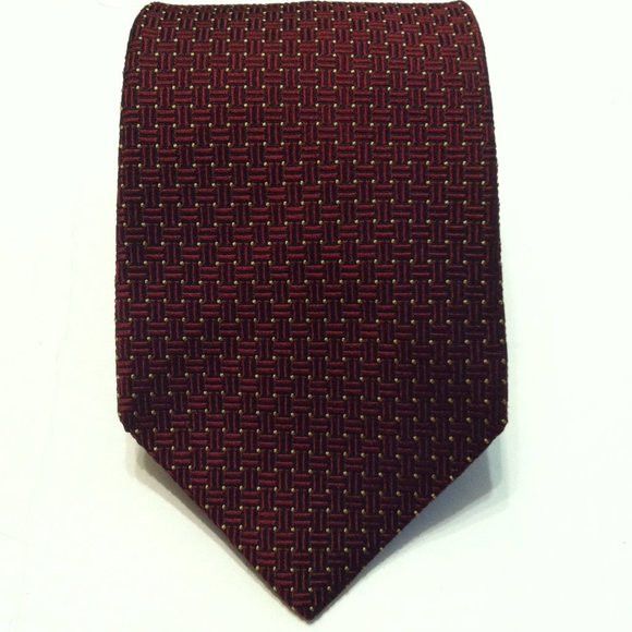 Brooks Brothers BROOKS BROTHERS MEN'S NEW BURGUNDY SILK TIE WIDTH: 3 3/4" Size ONE SIZE - 1 Thumbnail