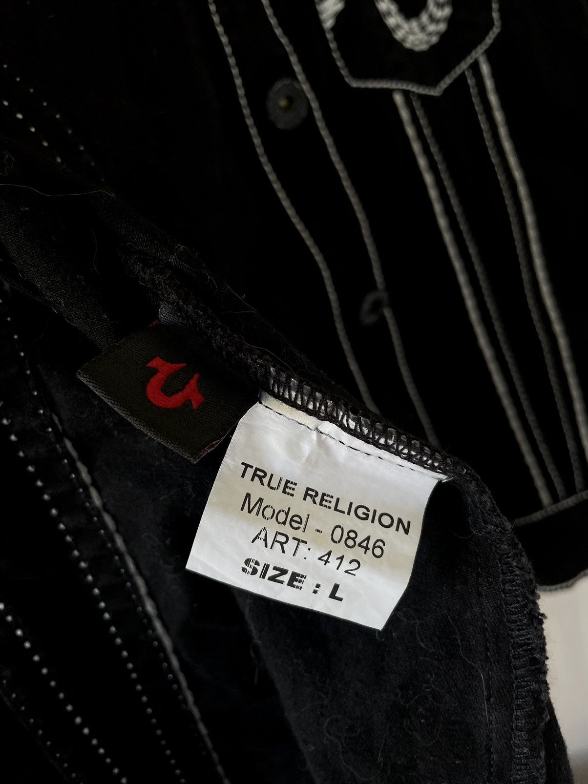 True Religion × Vintage True Religion Jimmy Trucker Jacket Y2K Rare Size US L / EU 52-54 / 3 - 11 Thumbnail