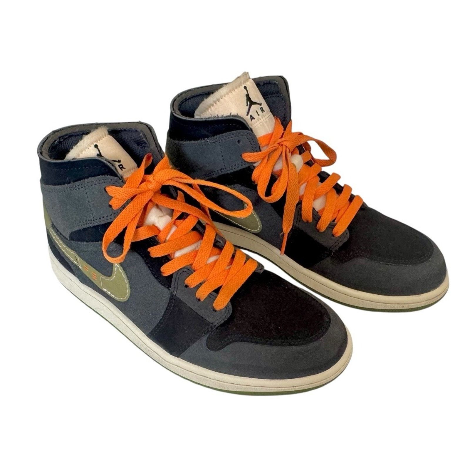 Nike NIKE AIR JORDAN 1 Mid SE Craft Shoes Anthracite Light Olive Size US 8 / EU 41 - 4 Thumbnail