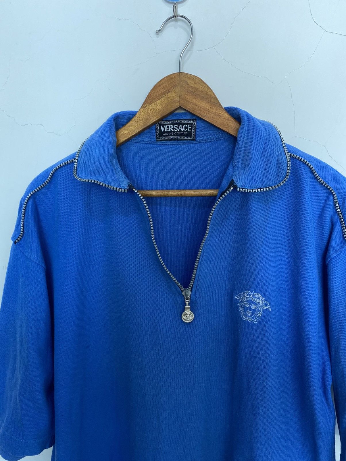 Versace × Versace Jeans Couture Vintage halfzip Versace Size US L / EU 52-54 / 3 - 2 Thumbnail