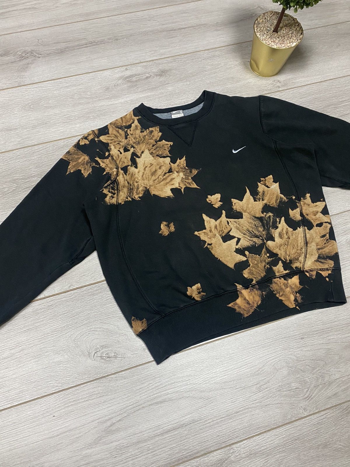 Nike Nike 🍁 vintage leaves sweatshirt custom Size US S / EU 44-46 / 1 - 6 Thumbnail