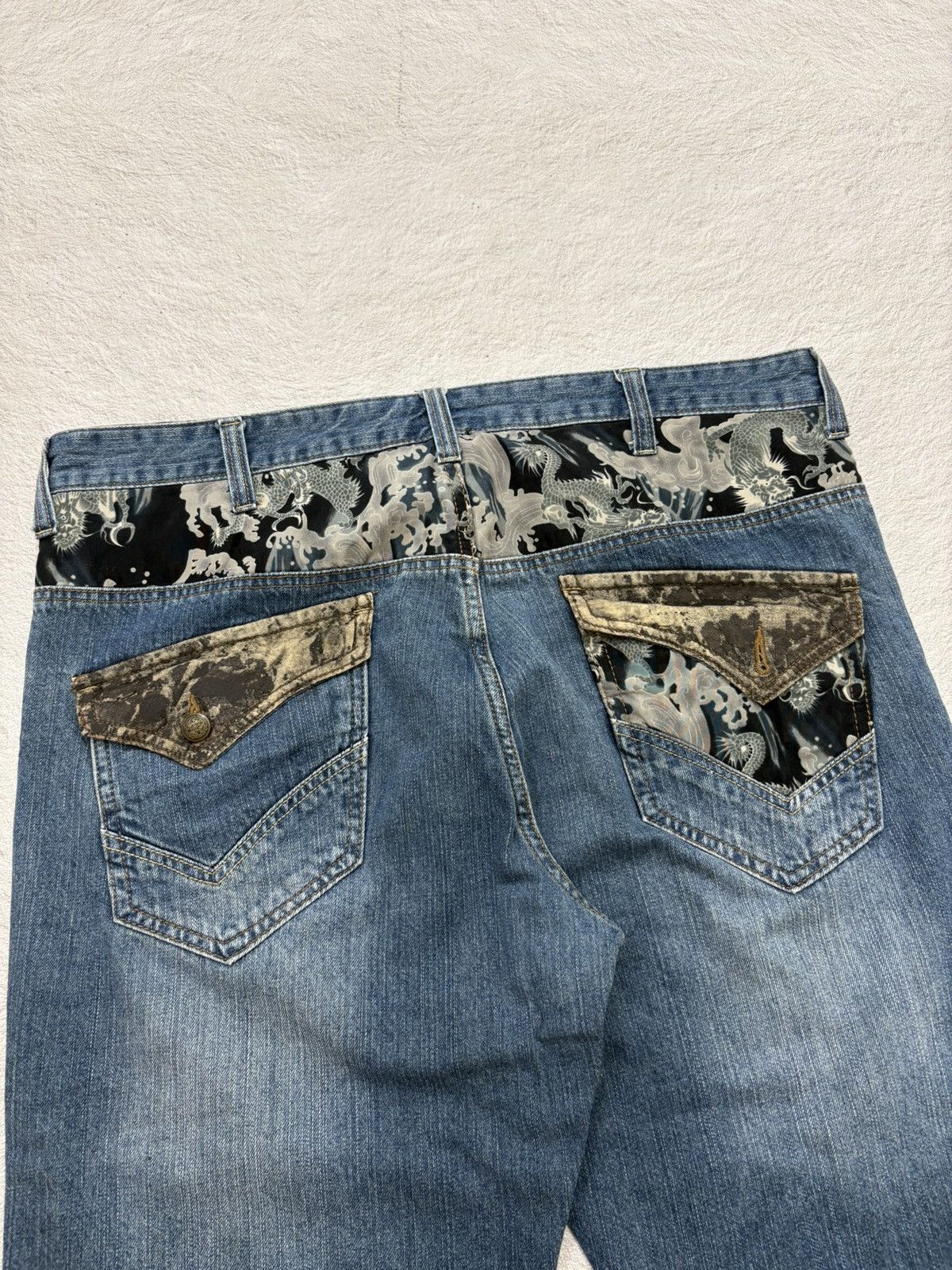 Kapital 2000s Rovertry traditional wash Jorts denim Y2k style Size US 36 / EU 52 - 2 Thumbnail