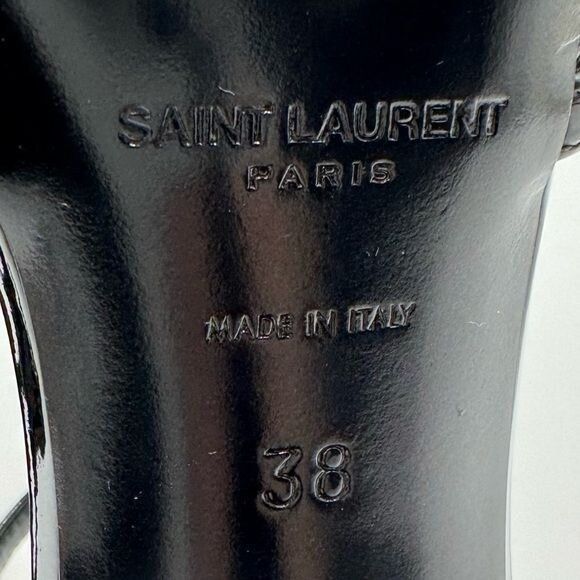 Yves Saint Laurent SAINT LAURENT Cassandra Leather Sandals Size US 8 / IT 38 - 9 Preview