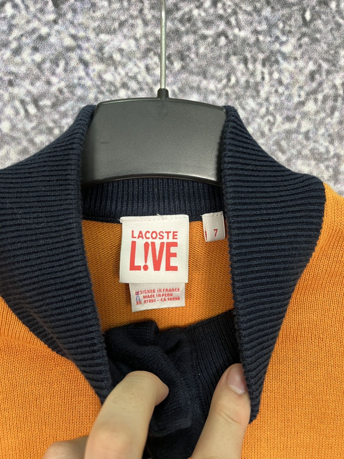 Lacoste Lacoste Live! Sweater Striped 1/4 Button Pullover Size 7 Size US L / EU 52-54 / 3 - 6 Thumbnail