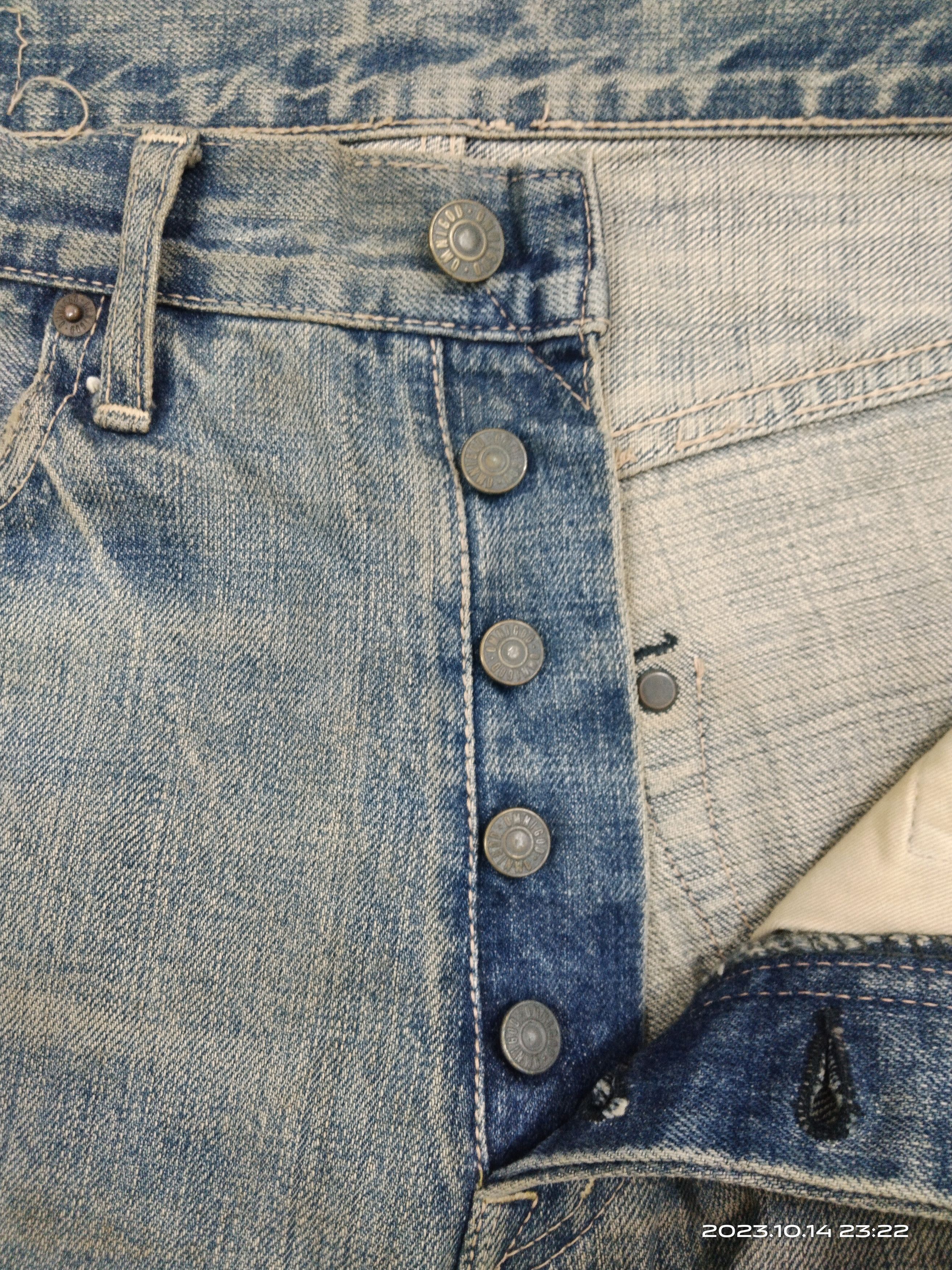 OMNIGOD SICK DISTRESSED OMNIGOD SELVEDGE DENIM PANTS Size US 30 / EU 46 - 9 Thumbnail