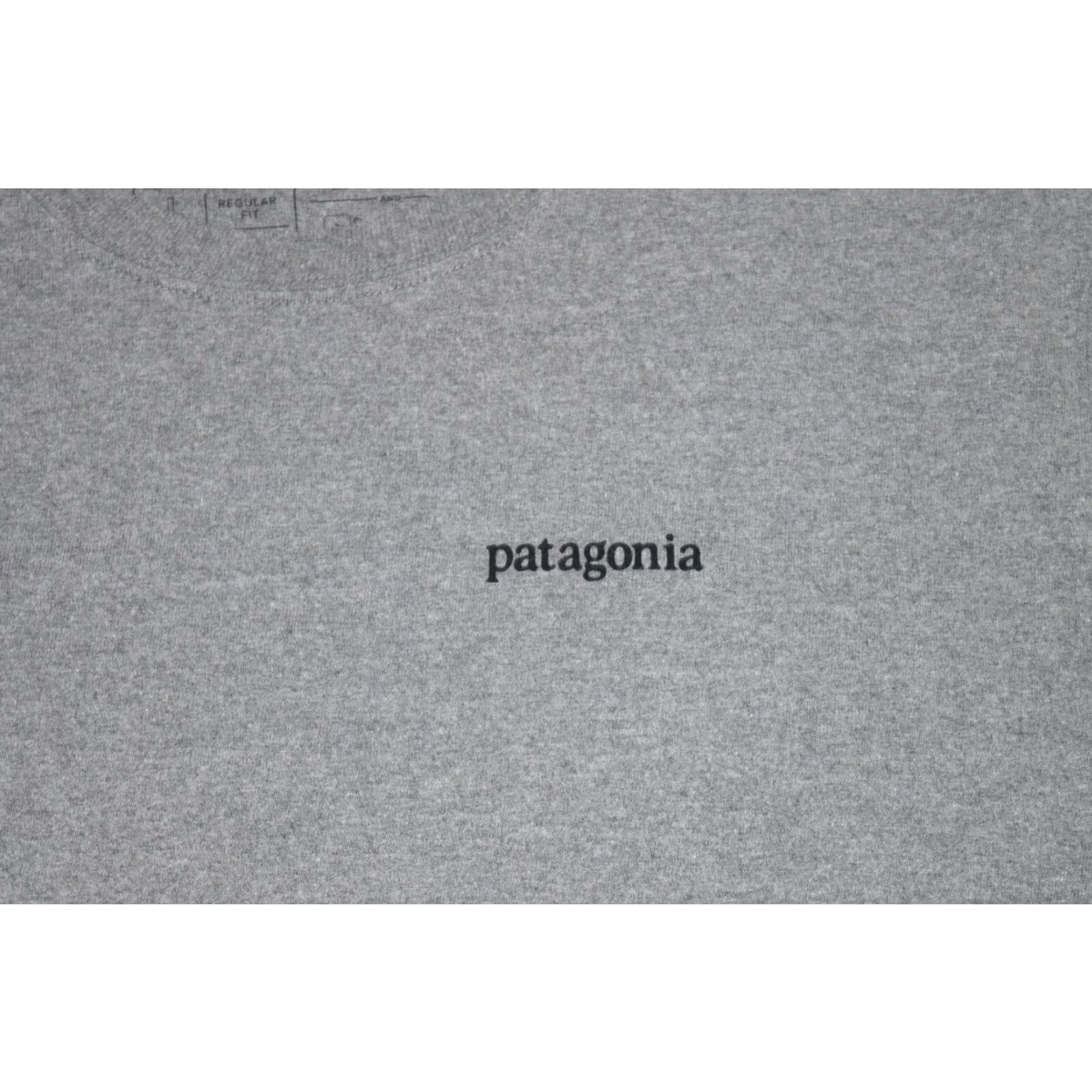 Patagonia PATAGONIA MENS P-6 LOGO LONG SLEEVE T-SHIRT GREY REGULAR FIT L Size US L / EU 52-54 / 3 - 2 Thumbnail