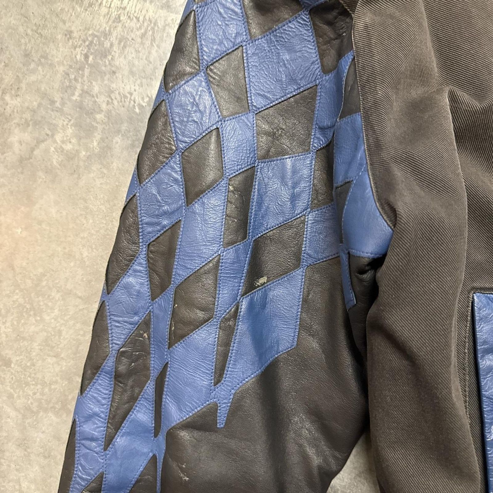 Jeff Hamilton × Vintage Vintage 90s Jeff Hamilton Avis Ford Sherpa Leather Jacket Size US L / EU 52-54 / 3 - 5 Thumbnail