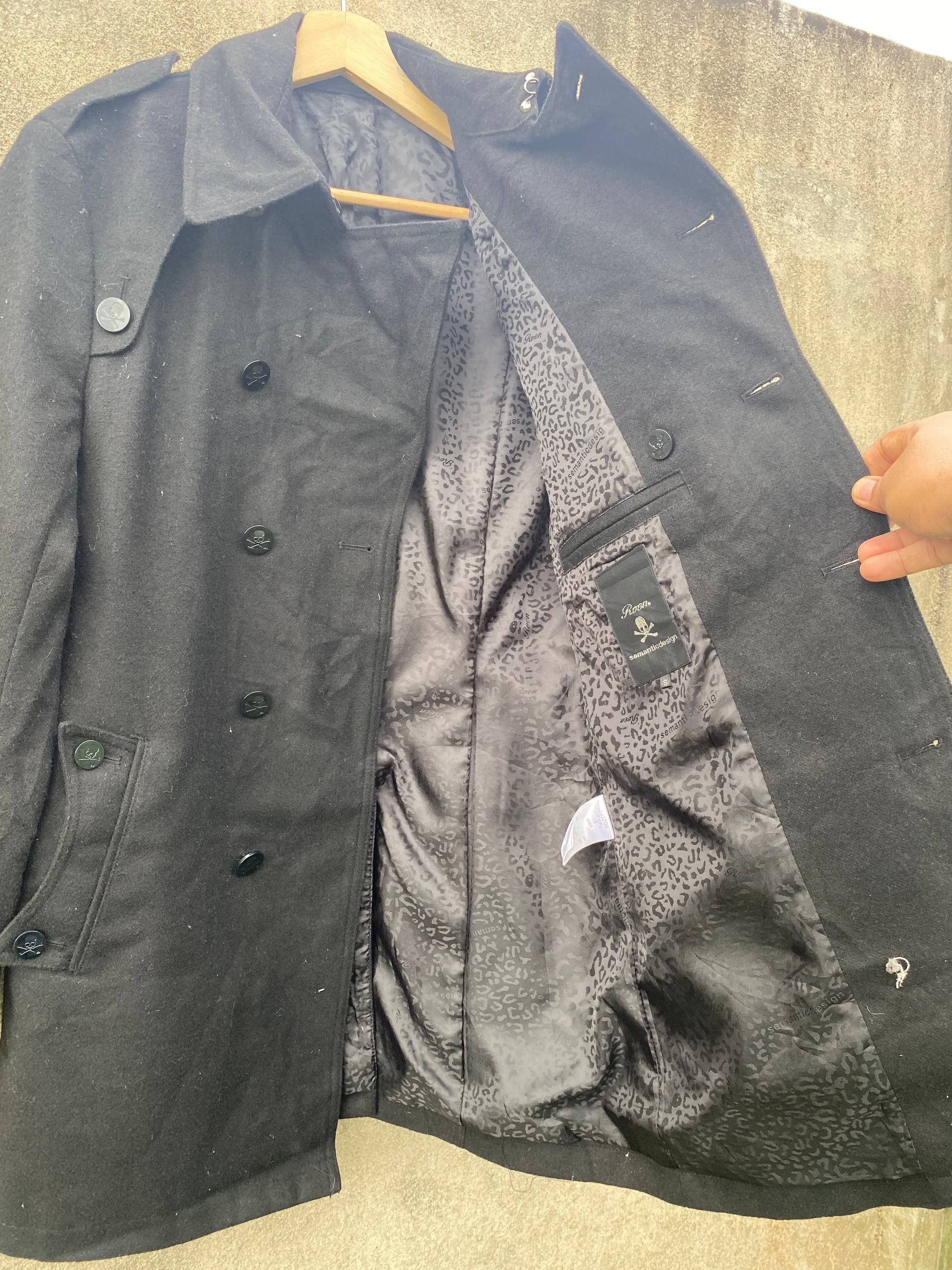 semanticdesign Roen x Semantic Design Skull Punk Gothic Style Coat Size US S / EU 44-46 / 1 - 10 Thumbnail