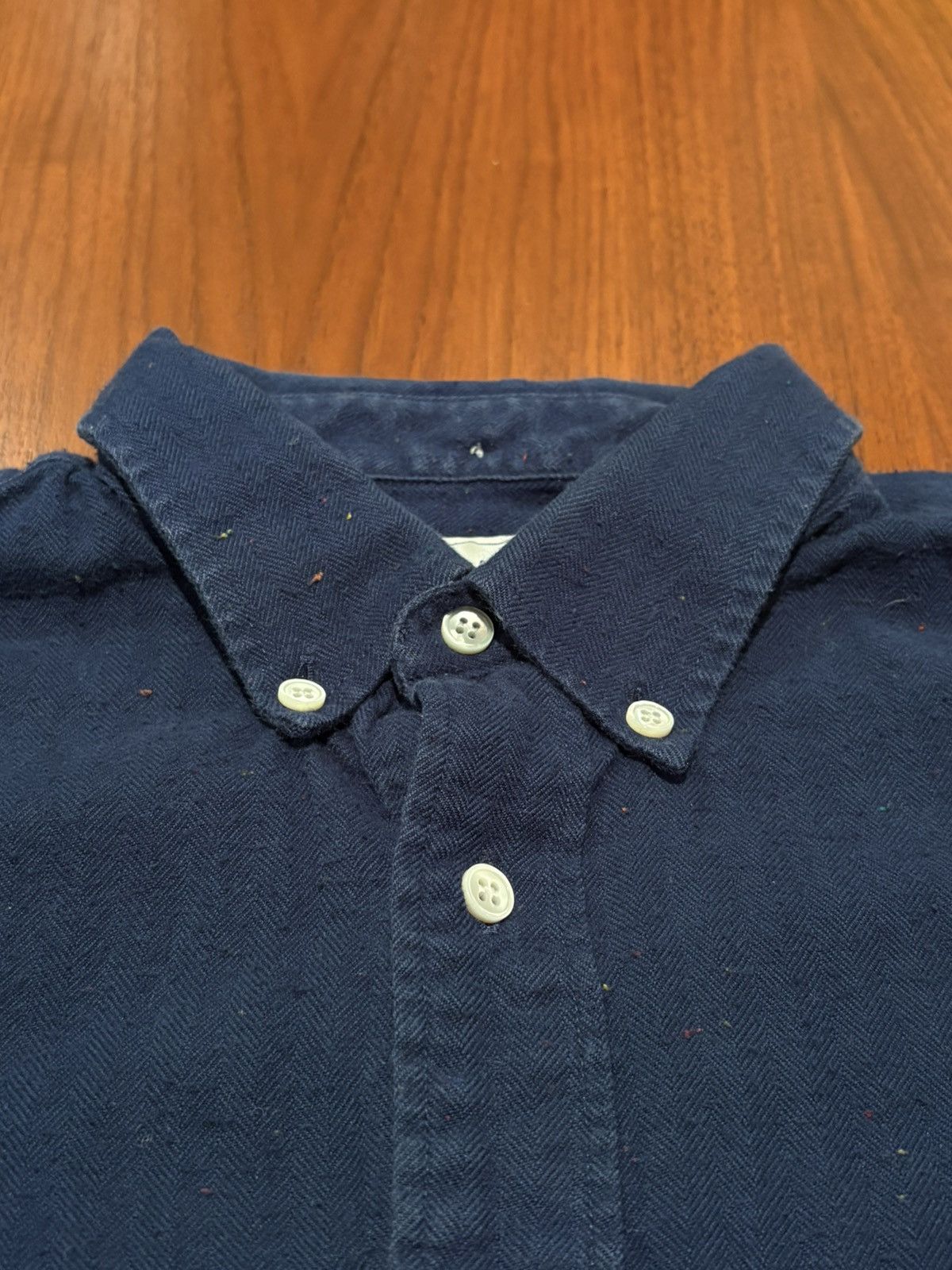 Schnaydermans Schnaydermans herringbone twill neppy workshirt small Size US S / EU 44-46 / 1 - 2 Thumbnail