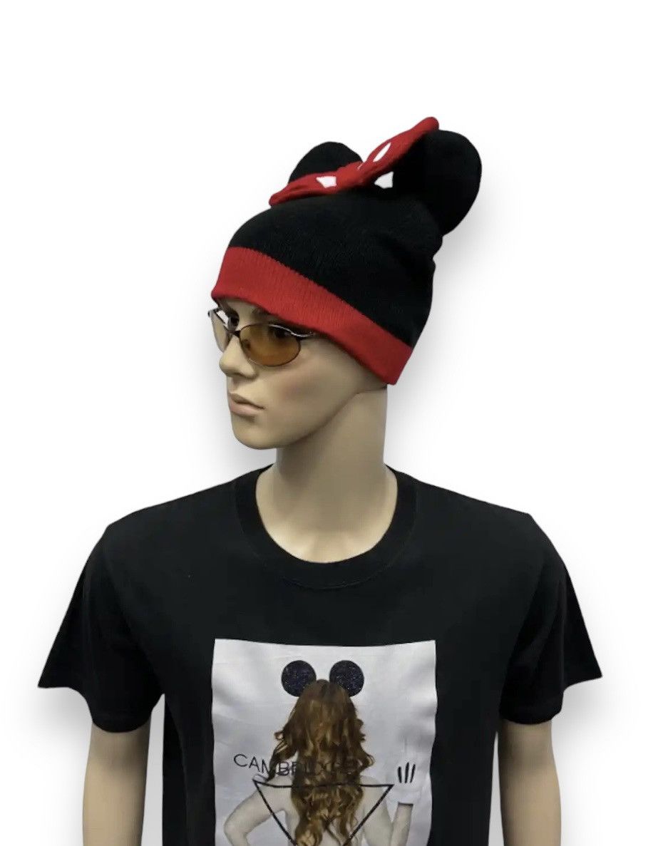 Disney 🔥DOPE! MINNIE MOUSE Ears Acrylic Beanie Size ONE SIZE - 4 Thumbnail