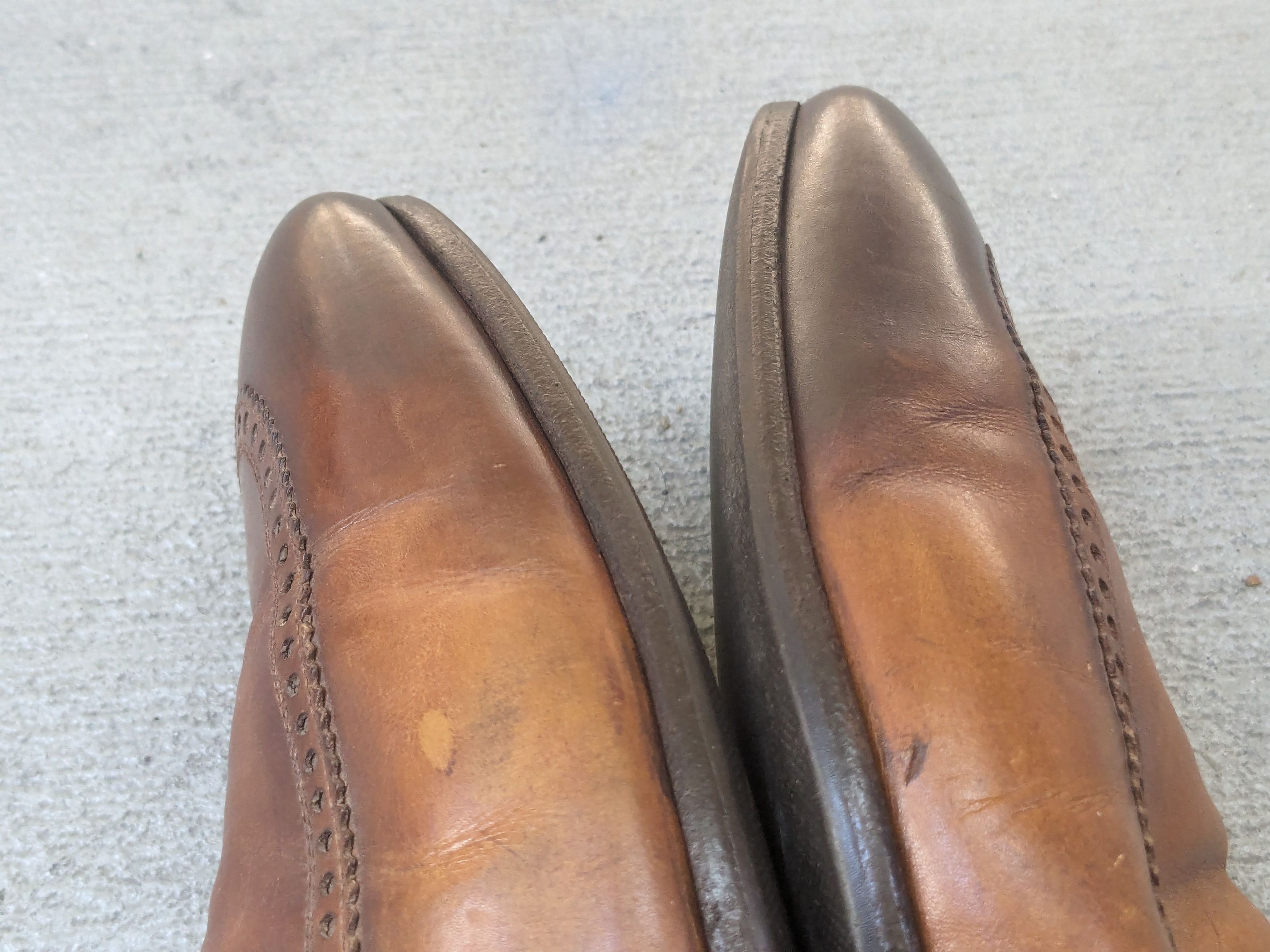 Gucci × Vintage Gucci Loafers Brown 9 Slip Ons Buckle GG Ombre Patina Size US 9 / EU 42 - 9 Thumbnail