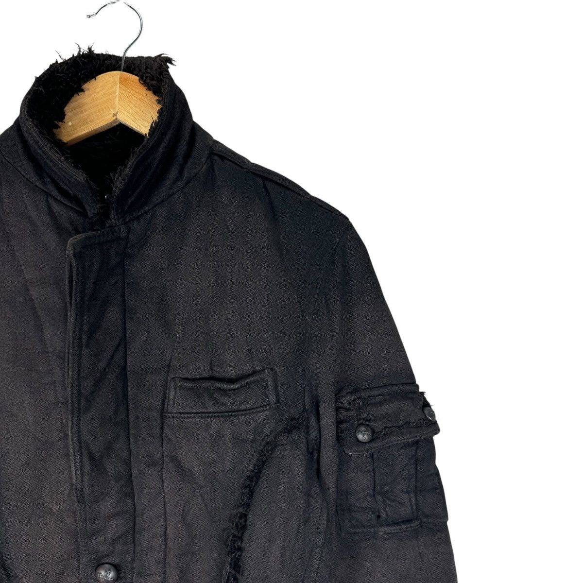 If Six Was Nine × Japanese Brand × Le Grande Bleu (L.G.B.) ☀️HAIB DECONSTRUCT SHERPA FADED BLACK JACKET Size US S / EU 44-46 / 1 - 3 Thumbnail