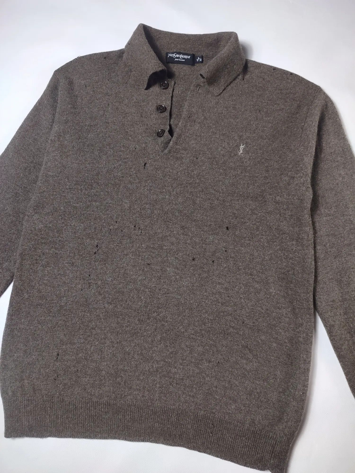 Ysl Vintage Yves Saint Laurent Wool Sweater