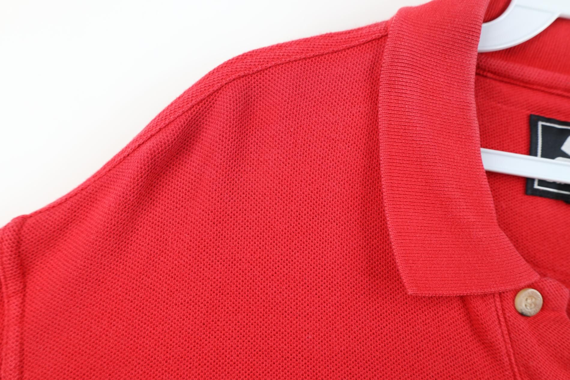 Starter Vintage 90s Starter Detroit Red Wings Hockey Golf Polo Shirt Size US L / EU 52-54 / 3 - 9 Thumbnail