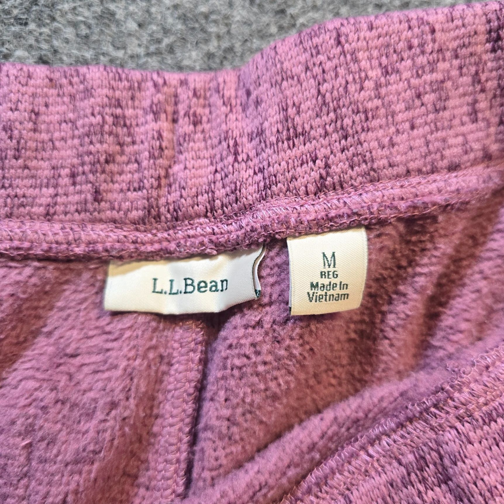 Vintage LL Bean Pants Womens Medium Pink Sweater Fleece Joggers Pull On Casual Lounge Loungewear Tapered Inseam 28 in Regular Fit Solid Pink Womens Size M / US 6-8 / IT 42-44 - 4 Thumbnail
