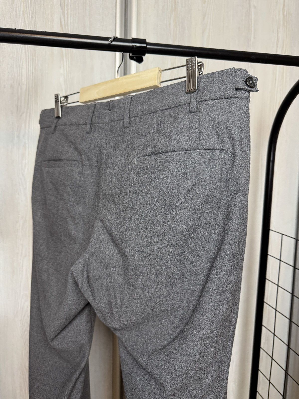 Boggi Boggi Milano made in Italy grey wool buckles classic pants Size US 36 / EU 52 - 9 Thumbnail
