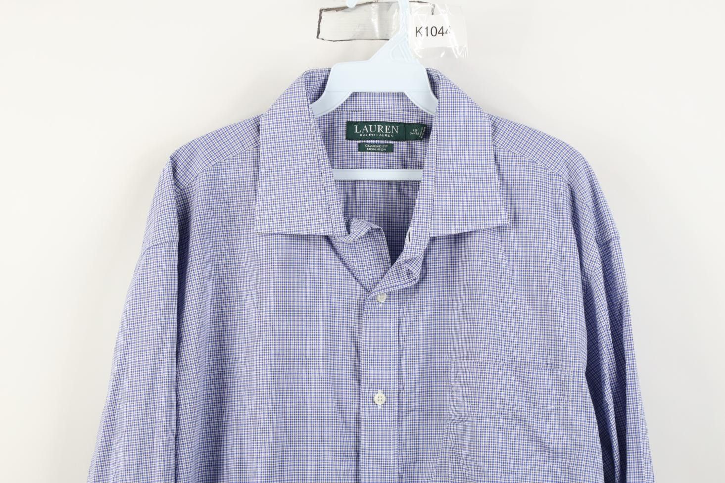 Polo Ralph Lauren Ralph Lauren Fit Non Iron Collared Button Shirt Blue Plaid Size US L / EU 52-54 / 3 - 2 Thumbnail