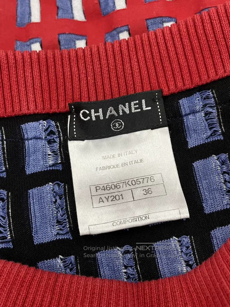 Chanel Chanel 13 Spring and Summer Windmill Series Red Plaid Pear Size XS / US 0-2 / IT 36-38 - 5 Thumbnail