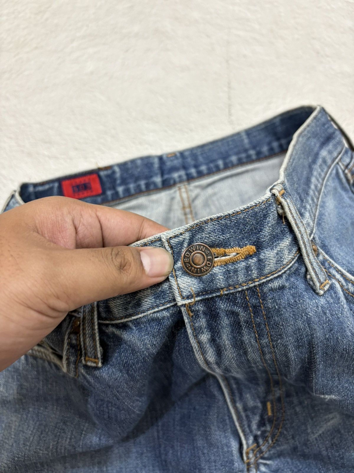 Kapital 2000s Edwin wash disterssed denim y2k style Size US 32 / EU 48 - 4 Thumbnail