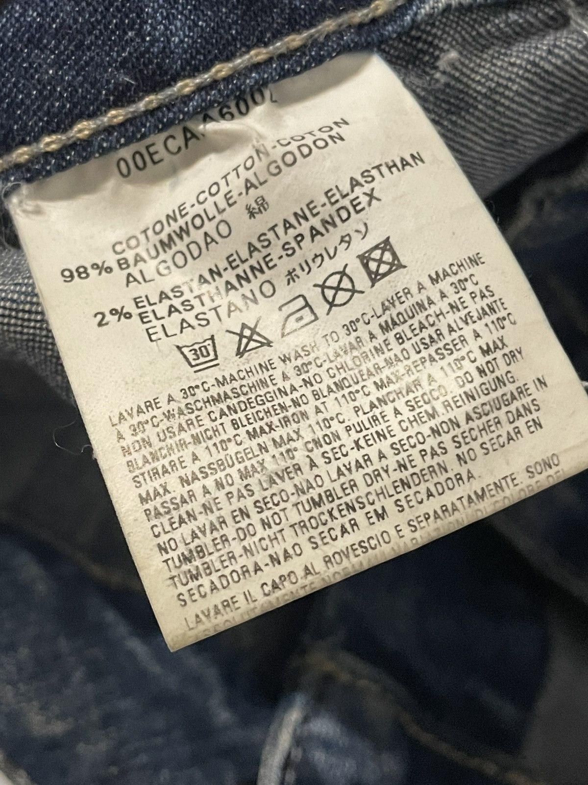 Diesel × Vintage Diesel denim vintage baggy street style bomber jacket Size L / US 10 / IT 46 - 5 Thumbnail