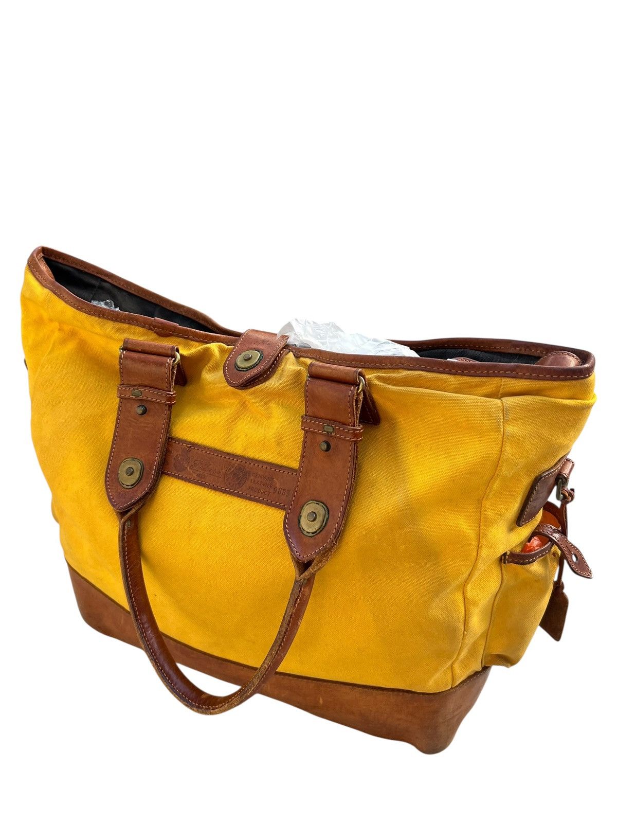 Felisi Distressed Stains Patina Leather Tote Bag Felisi Size ONE SIZE - 20 Thumbnail