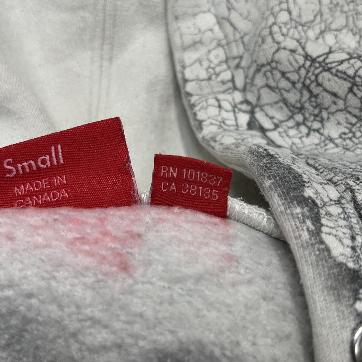 Supreme Supreme Crackle Zip Up Hooded Sweatshirt Natural Size US S / EU 44-46 / 1 - 6 Thumbnail