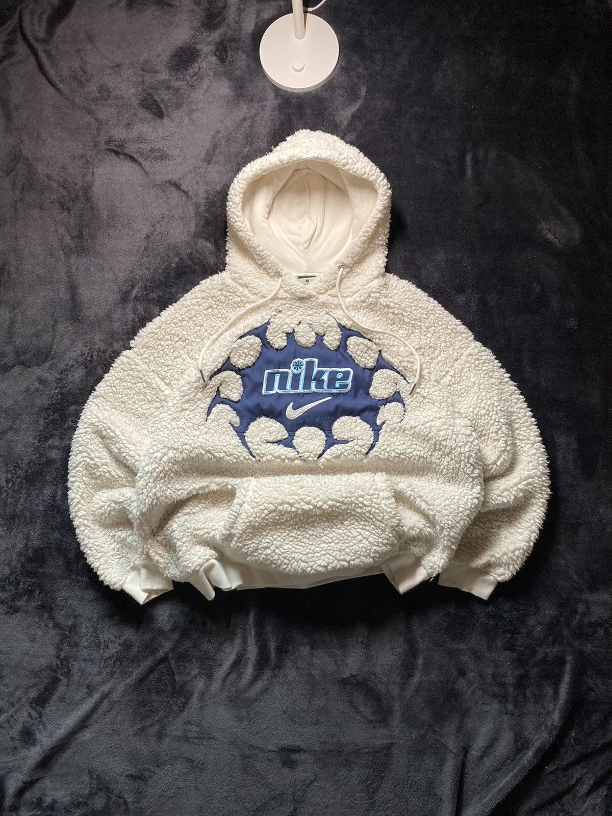 Nike × Vintage ⛩️nike hoodie custom ninja fleece vintage y2k center big logo Size US L / EU 52-54 / 3 - 1 Thumbnail