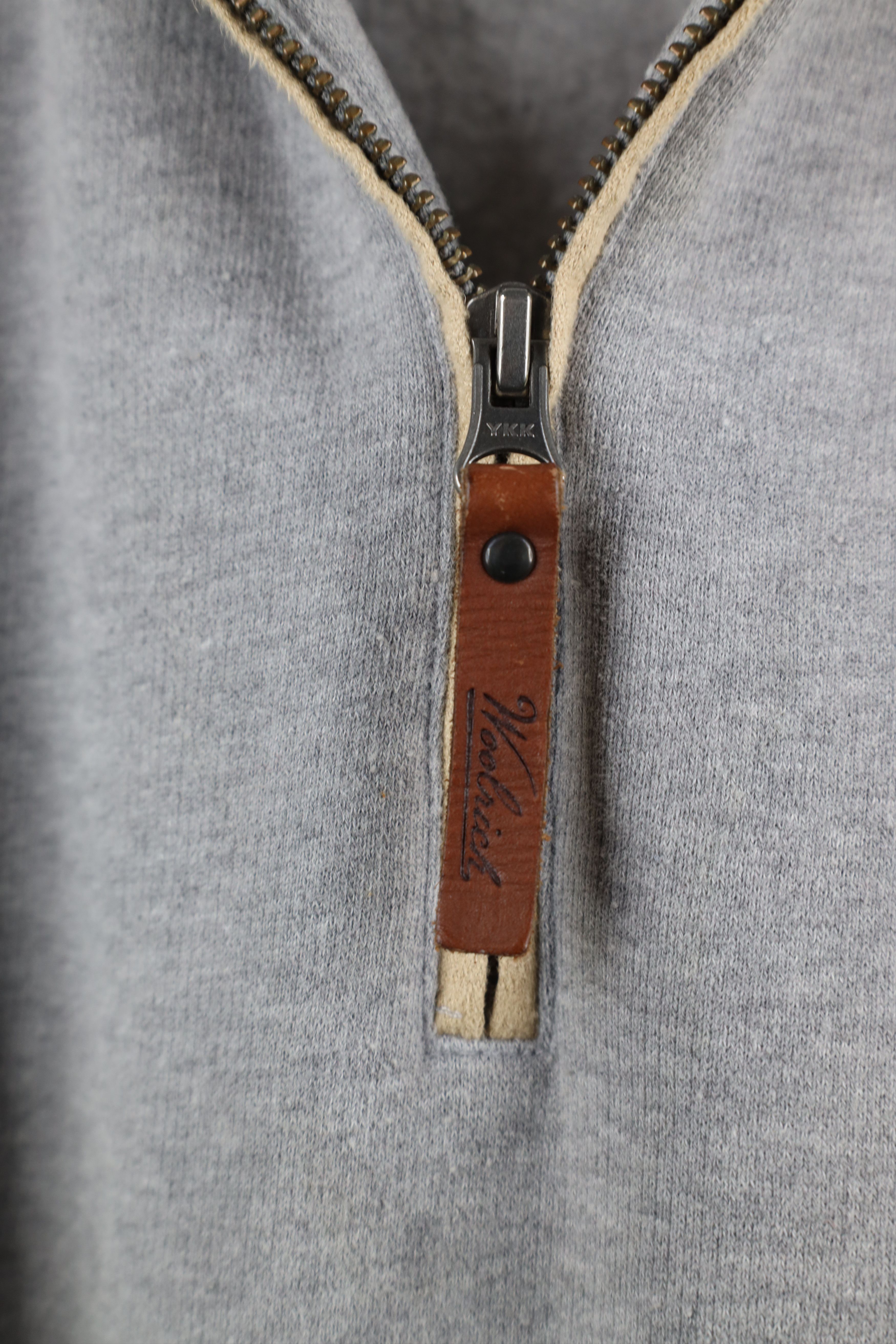 Vintage × Woolrich Woolen Mills Vintage Woolrich Elbow Patch Half Zip Pullover Sweatshirt Size US L / EU 52-54 / 3 - 4 Thumbnail