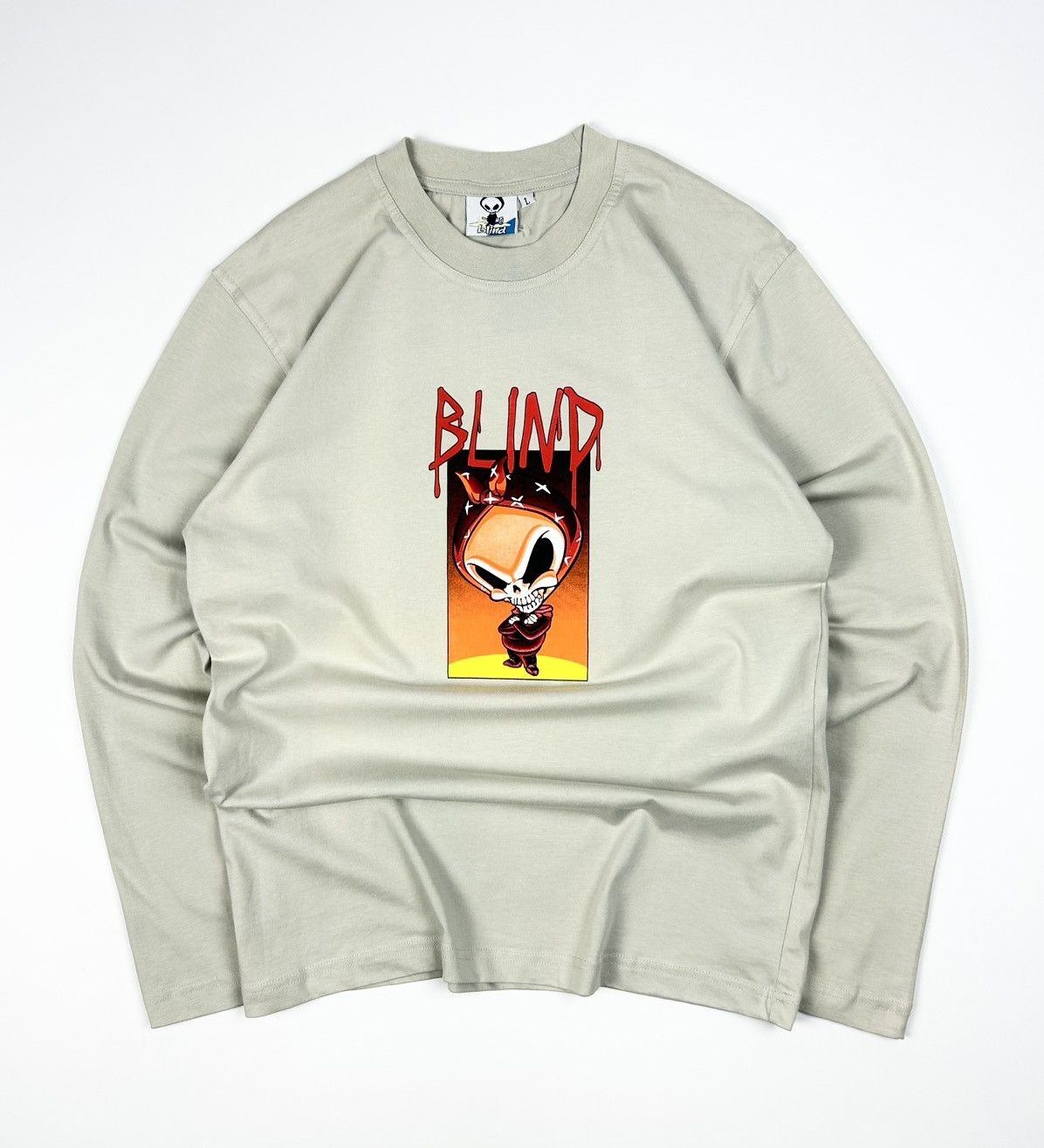 Blind Skateboards × JNCO × Vintage Vintage Blind Skateboards Reaper Long Sleeve 90s Size US L / EU 52-54 / 3 - 1 Thumbnail
