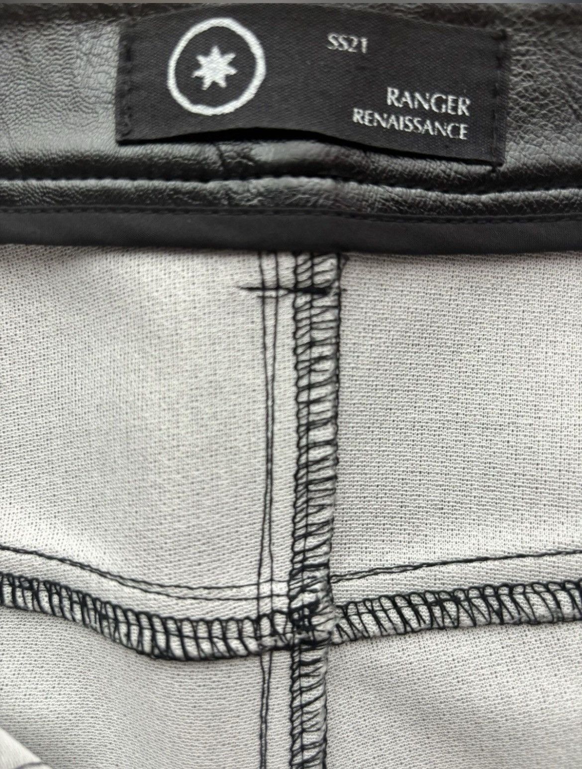 Designer RANGER CARTEL WAXED LEATHER PANTS Size US 32 / EU 48 - 4 Thumbnail