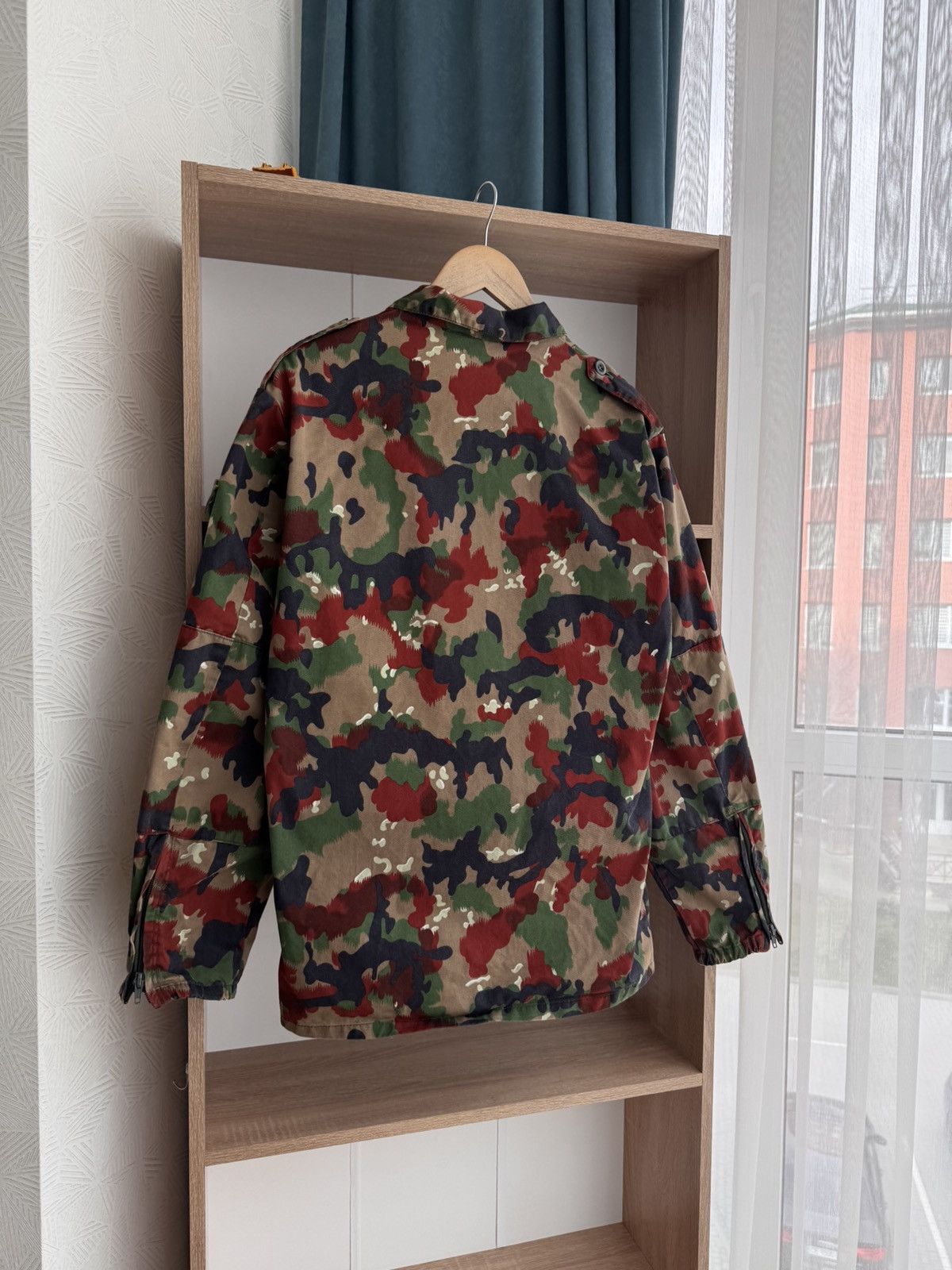 Vintage Swiss Army Military M70 Alpenflage Field RareCamouflage Jack Size US M / EU 48-50 / 2 - 11 Thumbnail