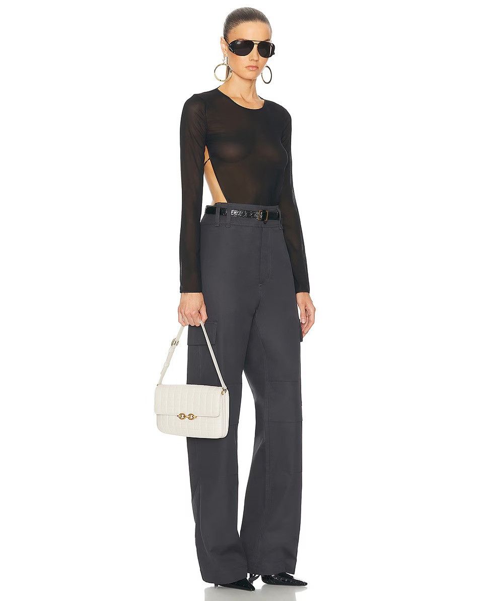 Saint Laurent Paris o1w1db10526 737354 Size: OS / Le Maillon Satchel Bag White Size ONE SIZE - 2 Thumbnail