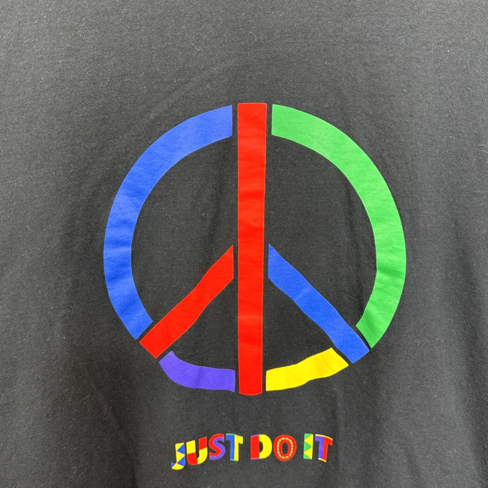 Nike Nike T Shirt Mens 3XL Black Peace Graphic Urban Jungle Gym Pack Crew Neck Short Sleeve Size US XXL / EU 58 / 5 - 7 Thumbnail